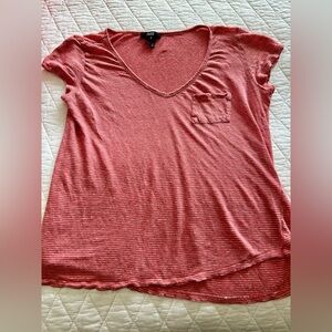 Paige Linen V-Neck Tee